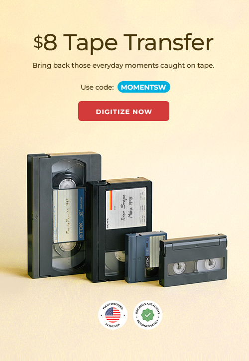 ScanCafe promo banner showing latest discounts on photo and video digitization