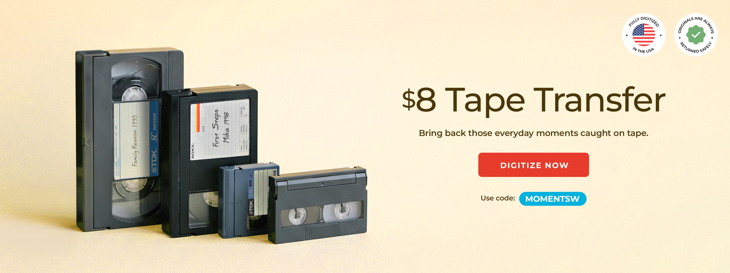 ScanCafe promo banner showing latest discounts on photo and video digitization